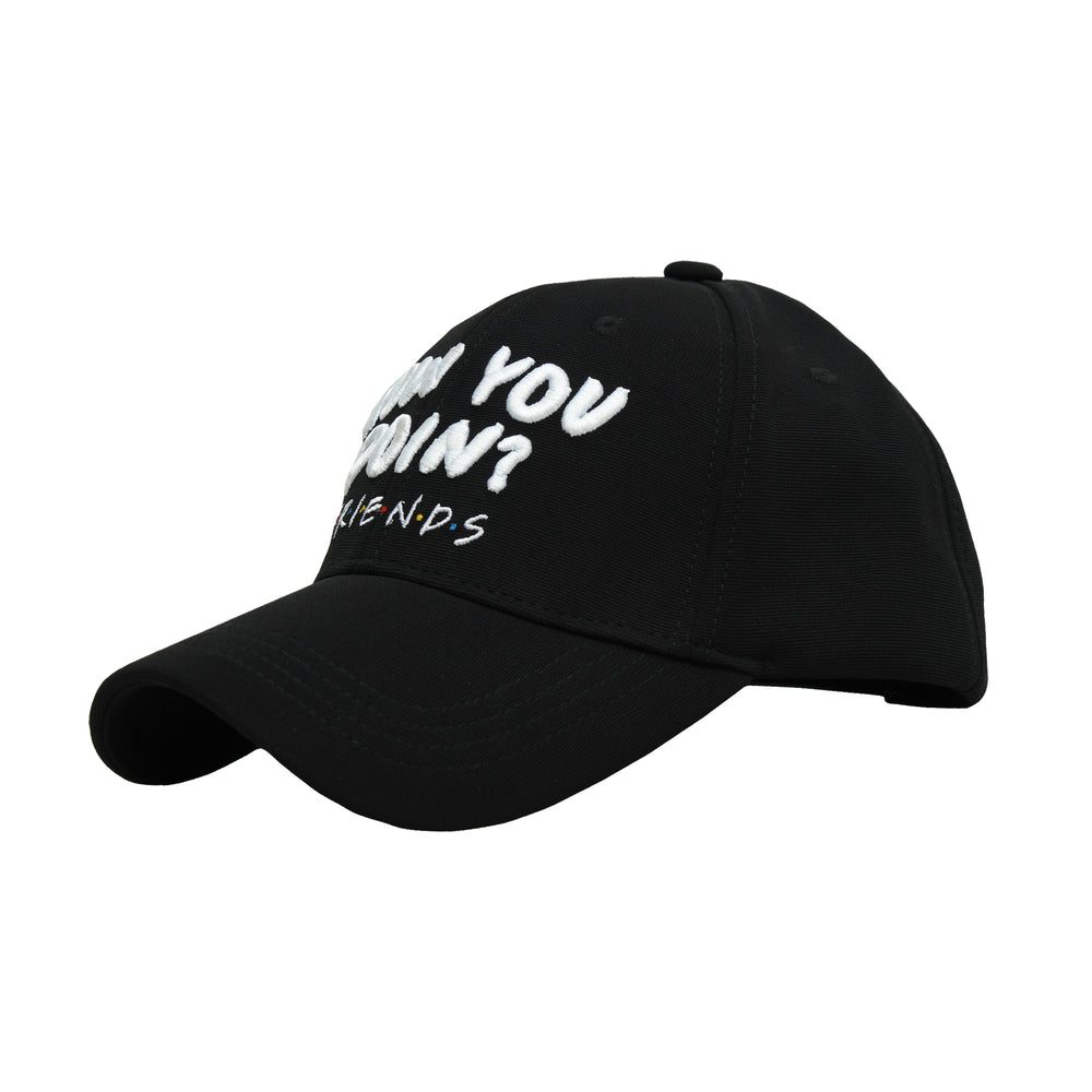 BZ Headwear Friends "How you Doin'?" BaseBall Cap For women In Black-(Pack of 1/1U)