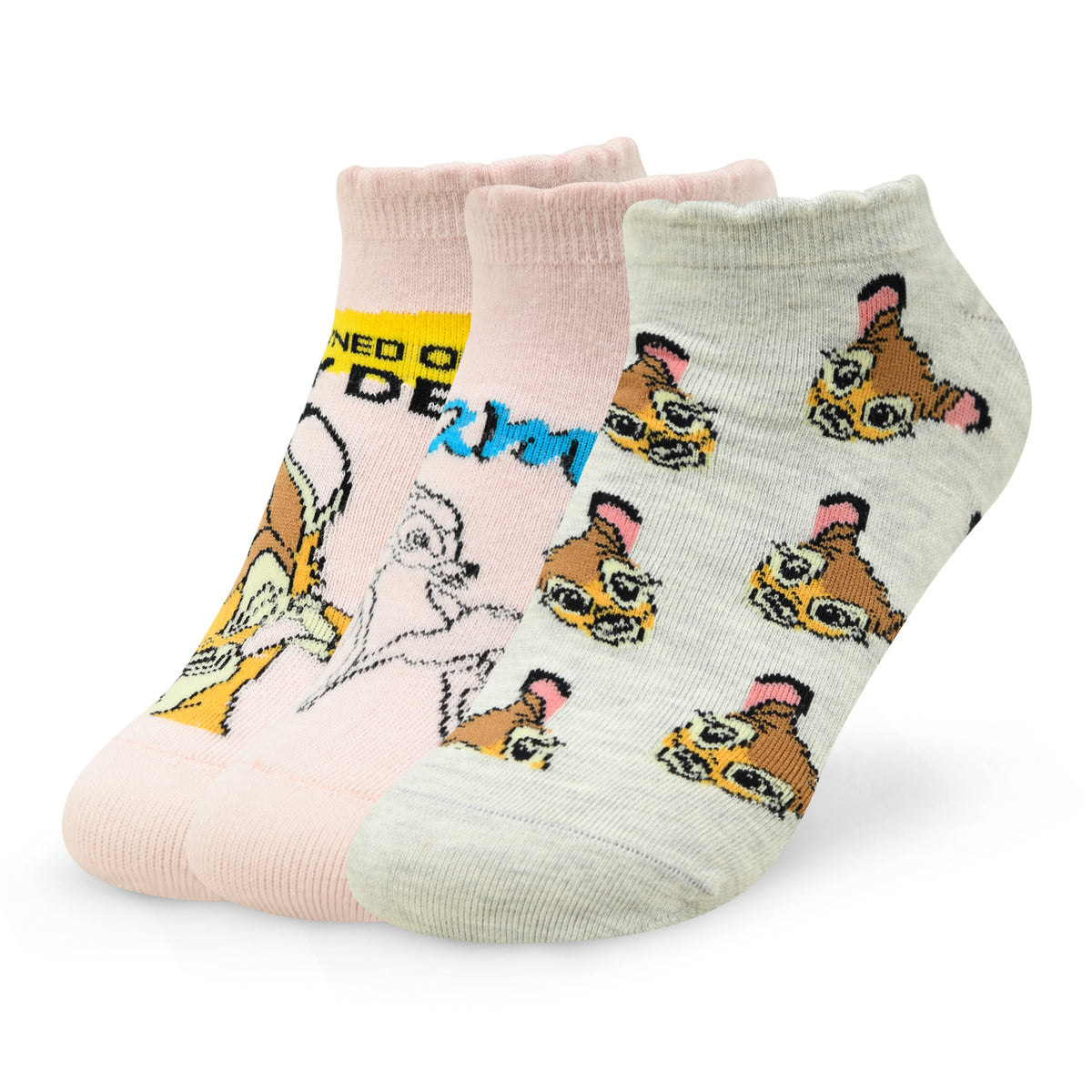 Balenzia X Disney Animals Bambi Ankle Socks for Women