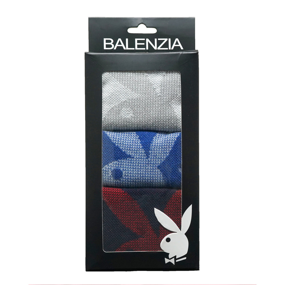 BALENZIA Men's Playboy Low-Cut Socks | 3-Pack | Free Size