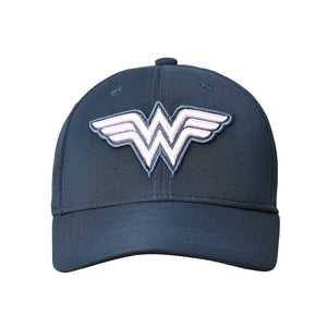BZ Headwear Wonder Women Logo BaseBall Cap for women In Dark Grey-(Pack of 1/1U)