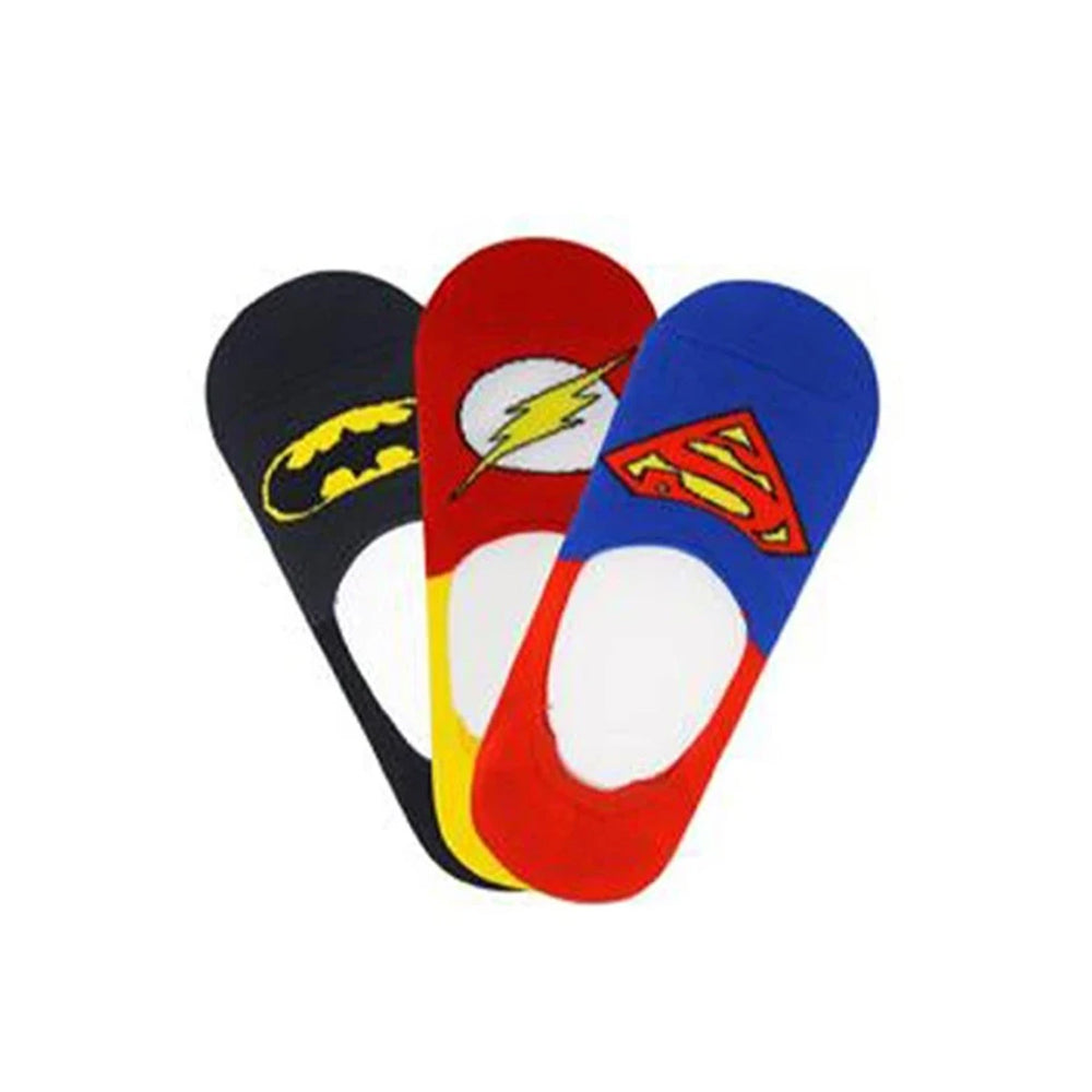 Justice League By Balenzia Loafer Socks For Men (Pack Of 3 Pairs/1U) - Balenzia
