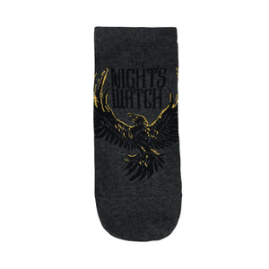 BALENZIA X GAME OF THRONES The Night’s Watch Ankle Length Socks for Men (Free Size)(Pack of 2 Pairs/1U)Grey & Black - Balenzia