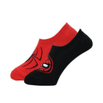 Balenzia x Marvel The Amazing Spider-Man Sneaker socks for Men (Pack of 2 Pairs/1U)(Free Size) Red,Blue - Balenzia
