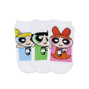 Powerpuff Girls Women Cushioned Low Cut Socks by Balenzia -(Pack of 3 Pairs/1U) - Balenzia