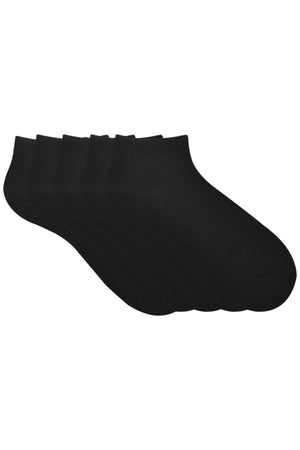 Balenzia Men's basic, solid color socks- Black (Pack of 3 Pairs/1U) - Balenzia