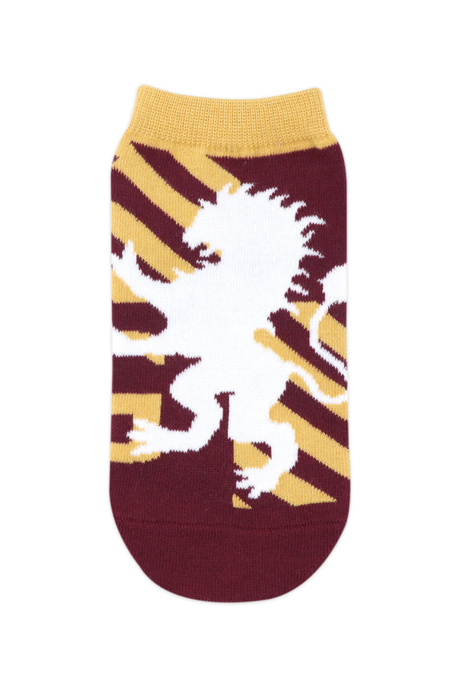 Balenzia x Harry Potter Gryffindor Crest & Logo lowcut Socks for Women (Pack of 2 Pairs/1U)- Maroon - Balenzia