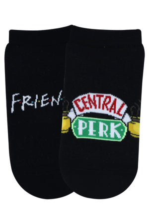 Balenzia x Friends Friends Logo & Central Perk Lowcut Socks for Women (Pack of 2 Pairs/1U)- Black - Balenzia
