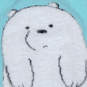 We Bare Bears By Balenzia Fur Lowcut Socks Gift Pack For Women (Pack Of 3 Pairs/1U)(Freesize) D.Grey,White,Brown - Balenzia