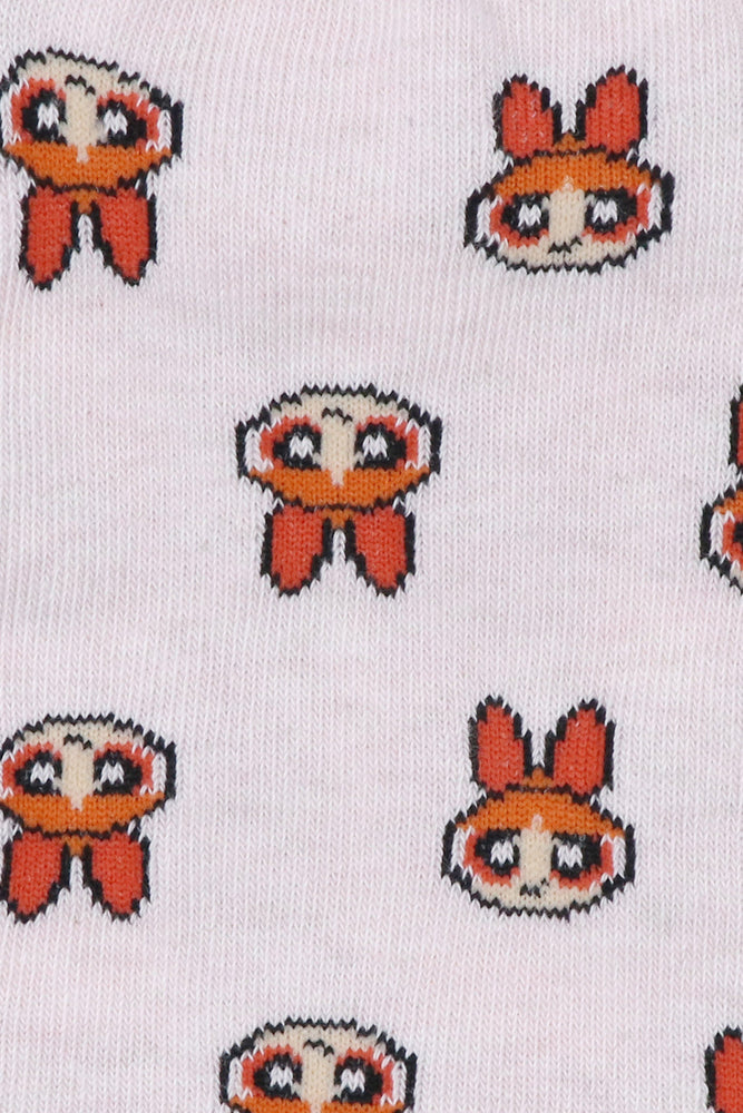 Powerpuff Girls Women Cotton Low Cut Socks by Balenzia -(Pack of 3 Pairs/1U) - Balenzia