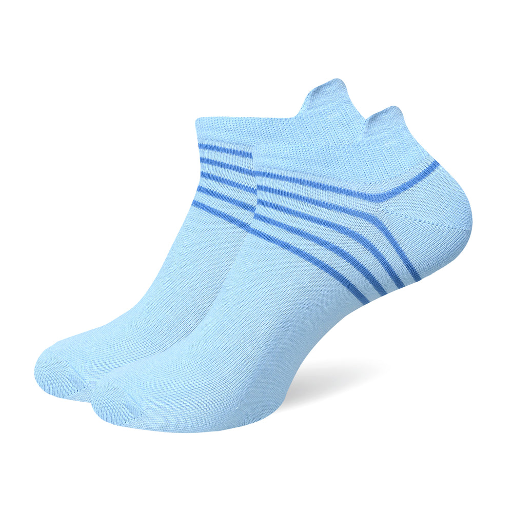 Balenzia Men's Striped Lowcut Ankle Socks (6 Pairs)