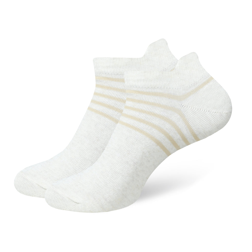 Balenzia Men's Striped Lowcut Ankle Socks (6 Pairs)