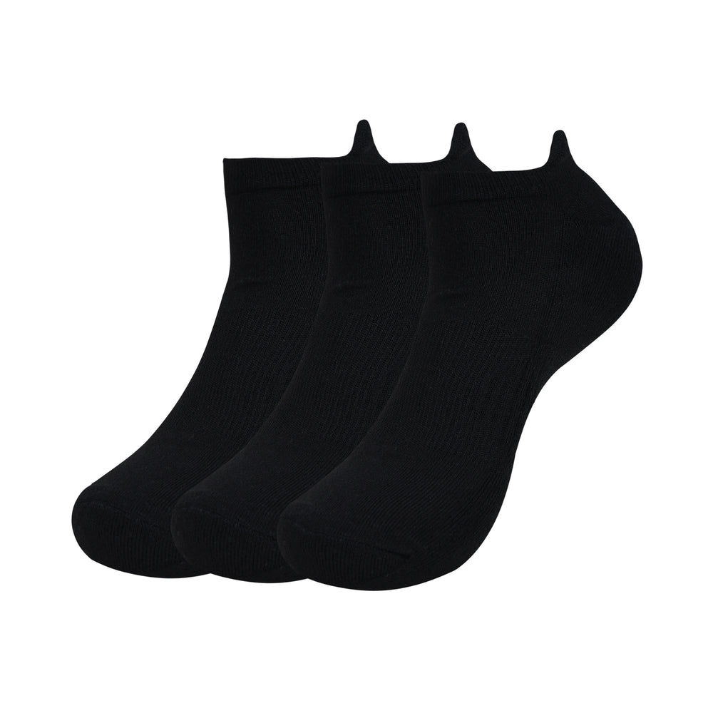 
                      
                        Balenzia Men's Bamboo Black Low-cuts Socks | Pack of 3
                      
                    