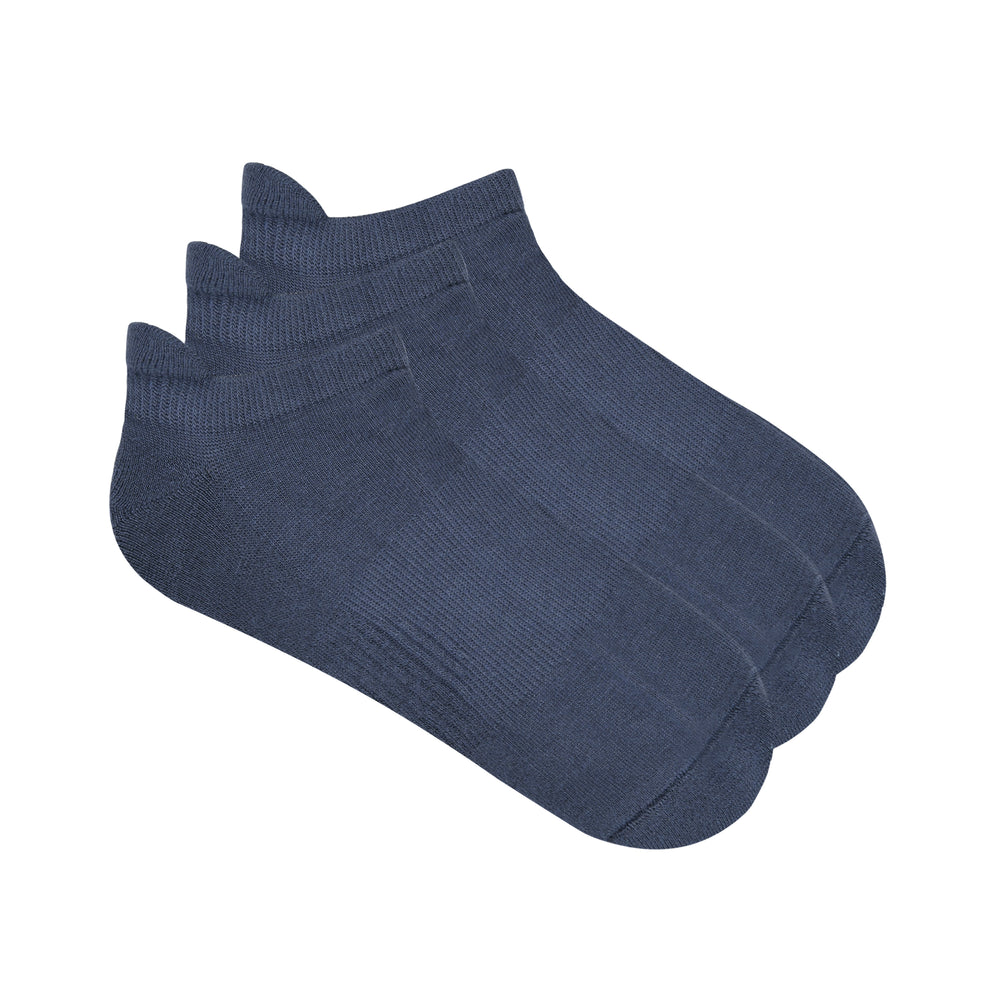 Balenzia Men's Bamboo Grey Low-cuts Socks | Pack of 3