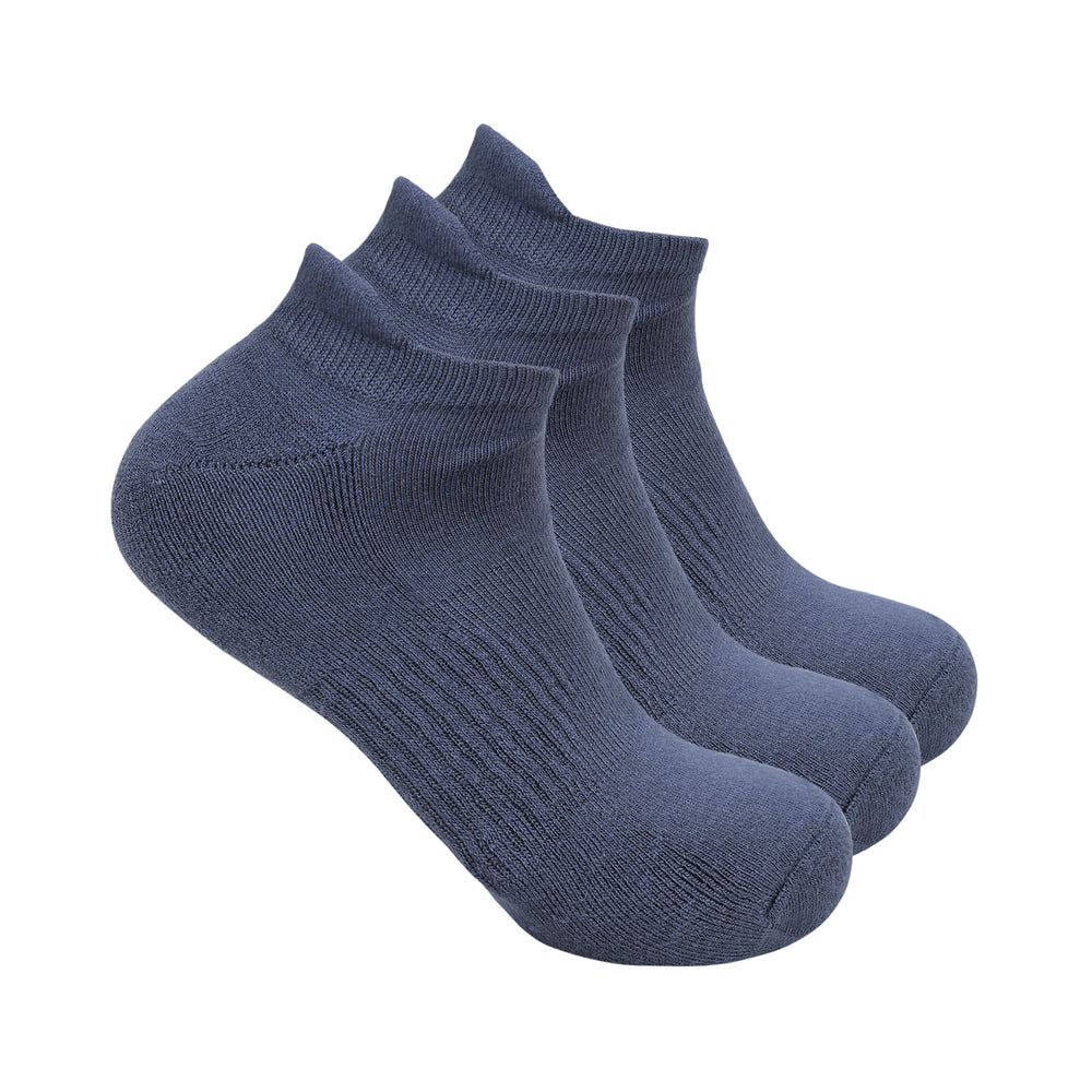 Balenzia Men's Bamboo Grey Low-cuts Socks | Pack of 3