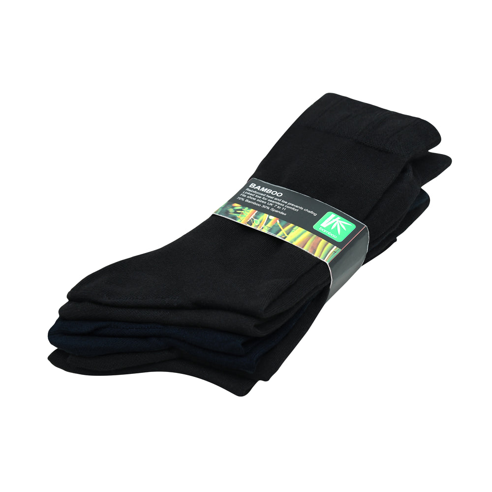 
                      
                        Balenzia Men's Bamboo Black Crew Socks | Pack of 3
                      
                    