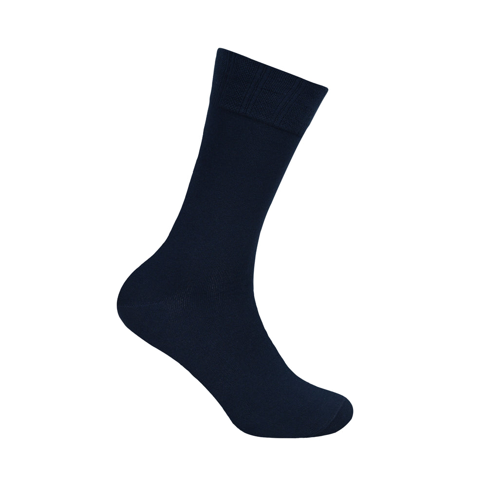 
                      
                        Balenzia Men's Bamboo Navy Crew Socks | Pack of 3
                      
                    