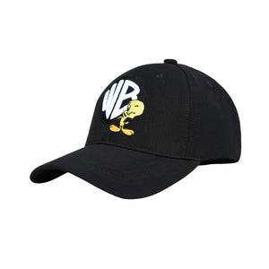 
            
                Load image into Gallery viewer, BZ HEADWEAR WB TWEETY BASEBALL CAP IN BLACK | UNISEX | PACK OF 1/1U
            
        
