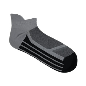 Balenzia Athletic Collection Ankle sports socks for Men with breathable Mesh Knit (Free Size) (Pack of 3 Pairs/ 1U) (Grey, White, Navy)