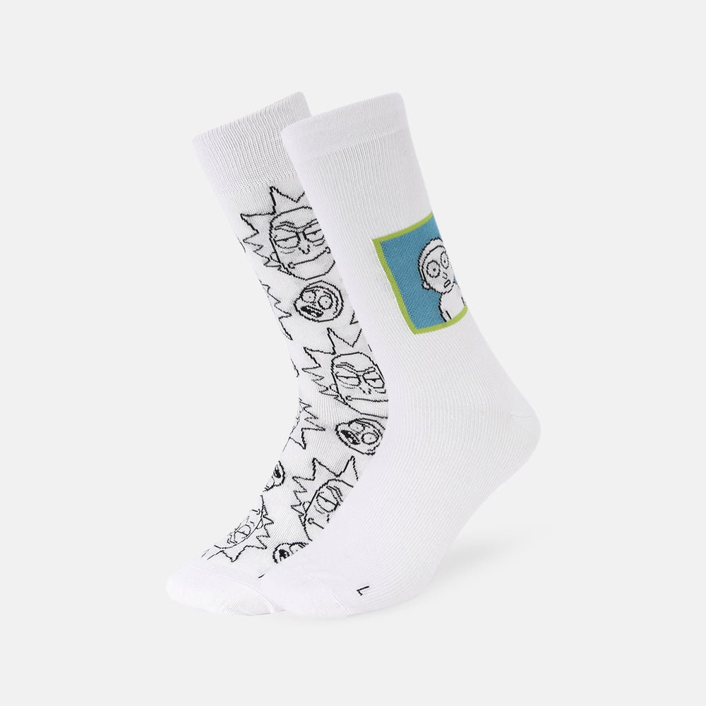 Men’s Rick and Morty Themed Crew Socks