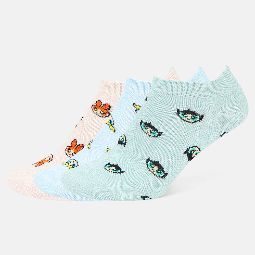 Women’s Powerpuff Girls Themed Ankle Socks