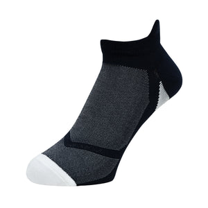 Balenzia Athletic Collection Ankle sports socks for Men with breathable Mesh Knit (Free Size) (Pack of 3 Pairs/ 1U) (Grey, White, Navy)