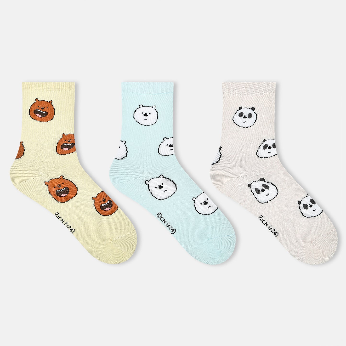 Women’s We Bare Bears Themed Crew Socks