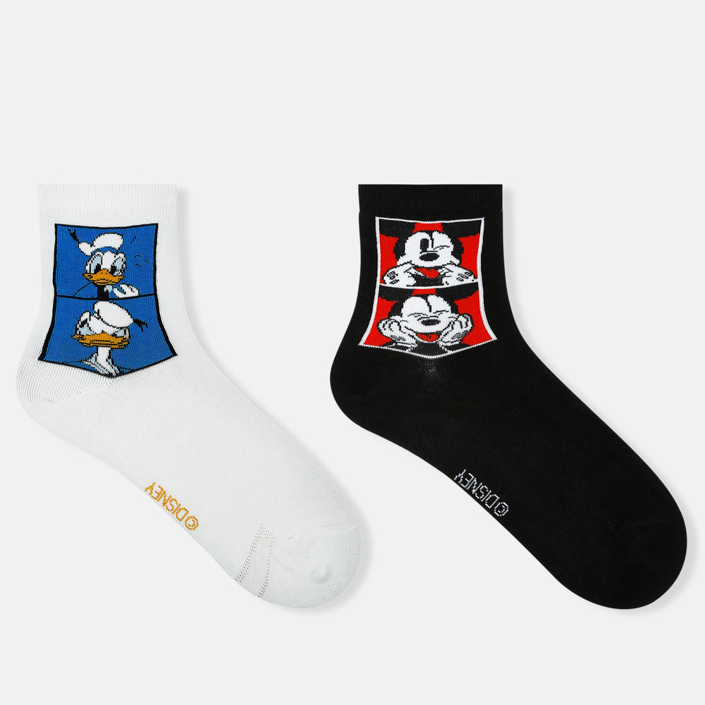 Mickey and Friends High Ankle Socks for Women