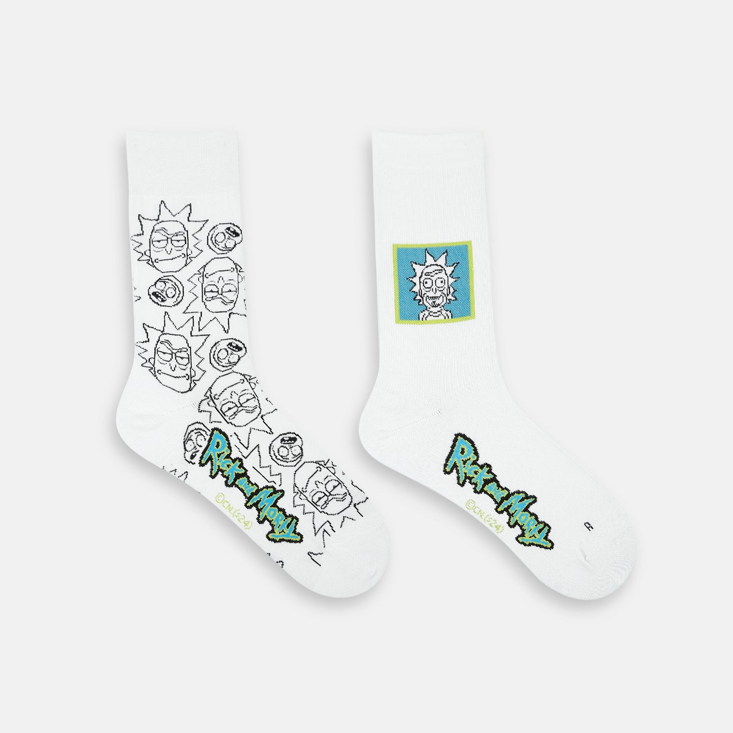 Men’s Rick and Morty Themed Crew Socks