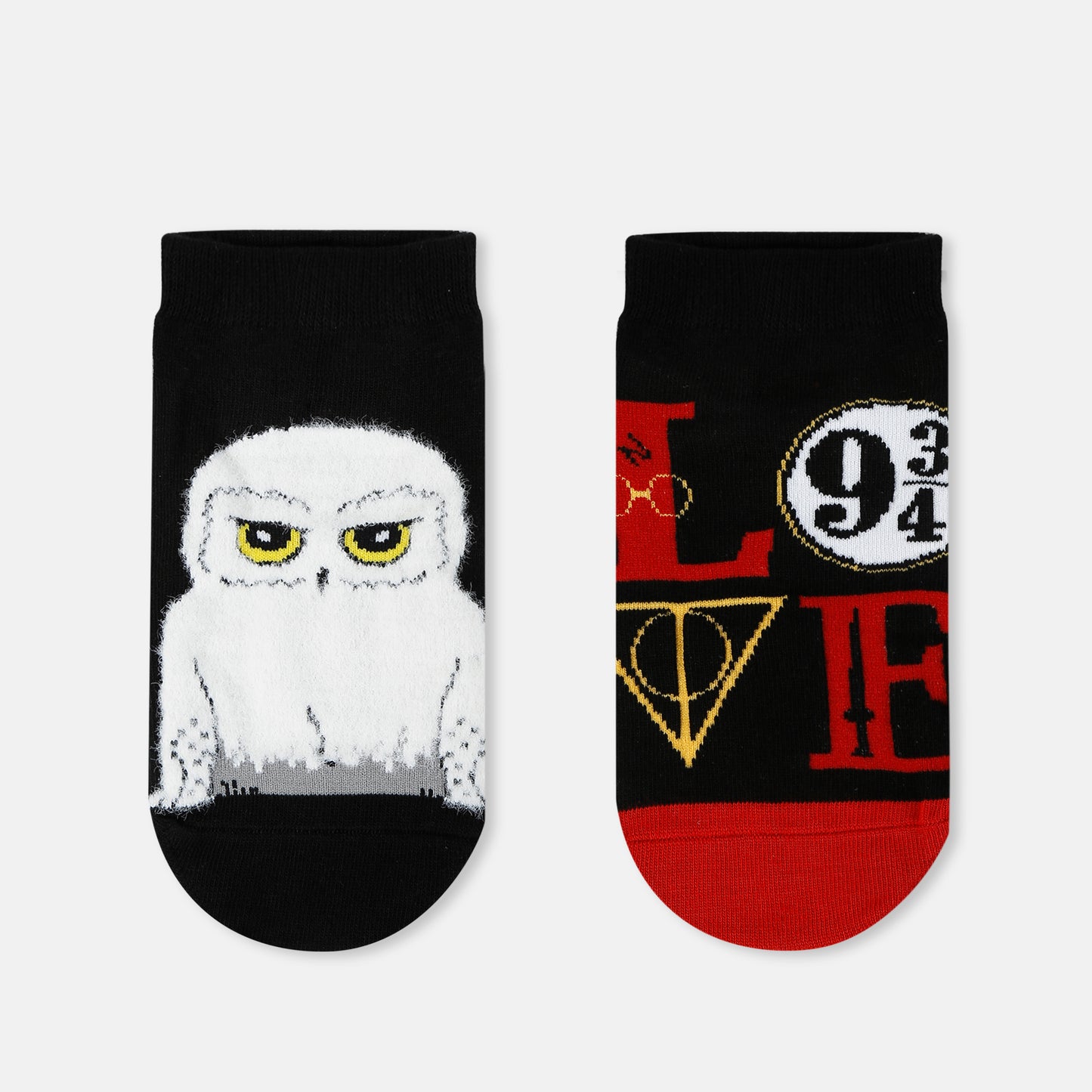 Women’s Harry Potter Owl & Iconic Symbols Ankle Socks