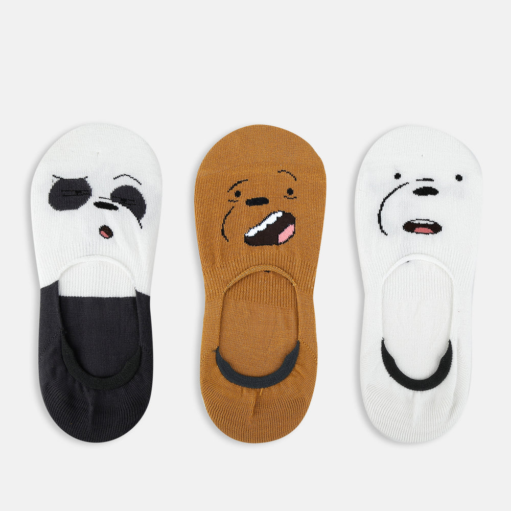 Women’s We Bare Bears Themed Loafer Socks