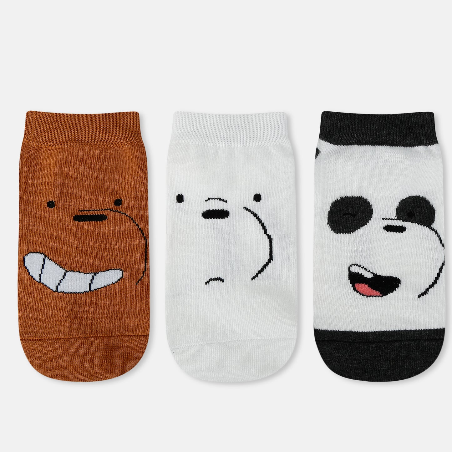 We Bare Bears Themed Ankle Socks For Women