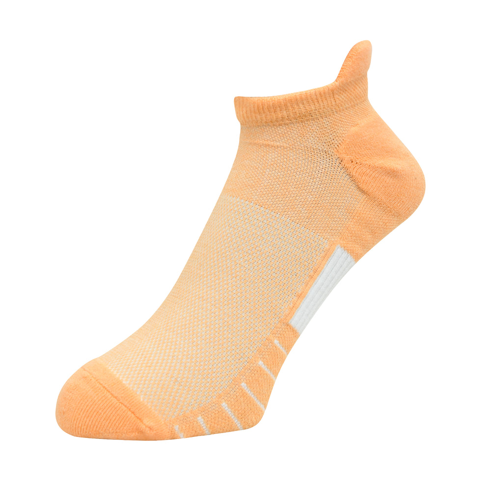 Balenzia Athletic Collection Cushioned Lowcut sports socks for Men with breathable Mesh Knit (Free Size) (Pack of 3 Pairs/ 1U) (Blue, Peach, White)