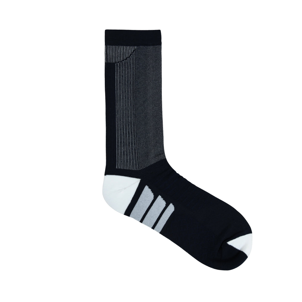 
                      
                        Balenzia Athletic Collection Crew Length sports socks for Men with breathable Mesh Knit (Free Size) (Pack of 2 Pairs/ 1U) (Navy, Black)
                      
                    