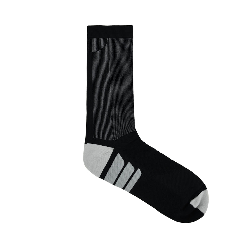 Balenzia Athletic Collection Crew Length sports socks for Men with breathable Mesh Knit (Free Size) (Pack of 2 Pairs/ 1U) (Navy, Black)