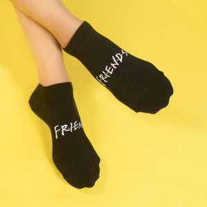 Balenzia x Friends Friends Logo Lowcut Socks for Women(Pack of 2 Pairs/1U) - Black