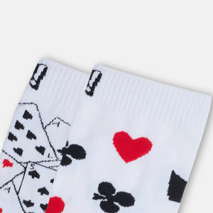 Men’s Poker Themed Crew Socks