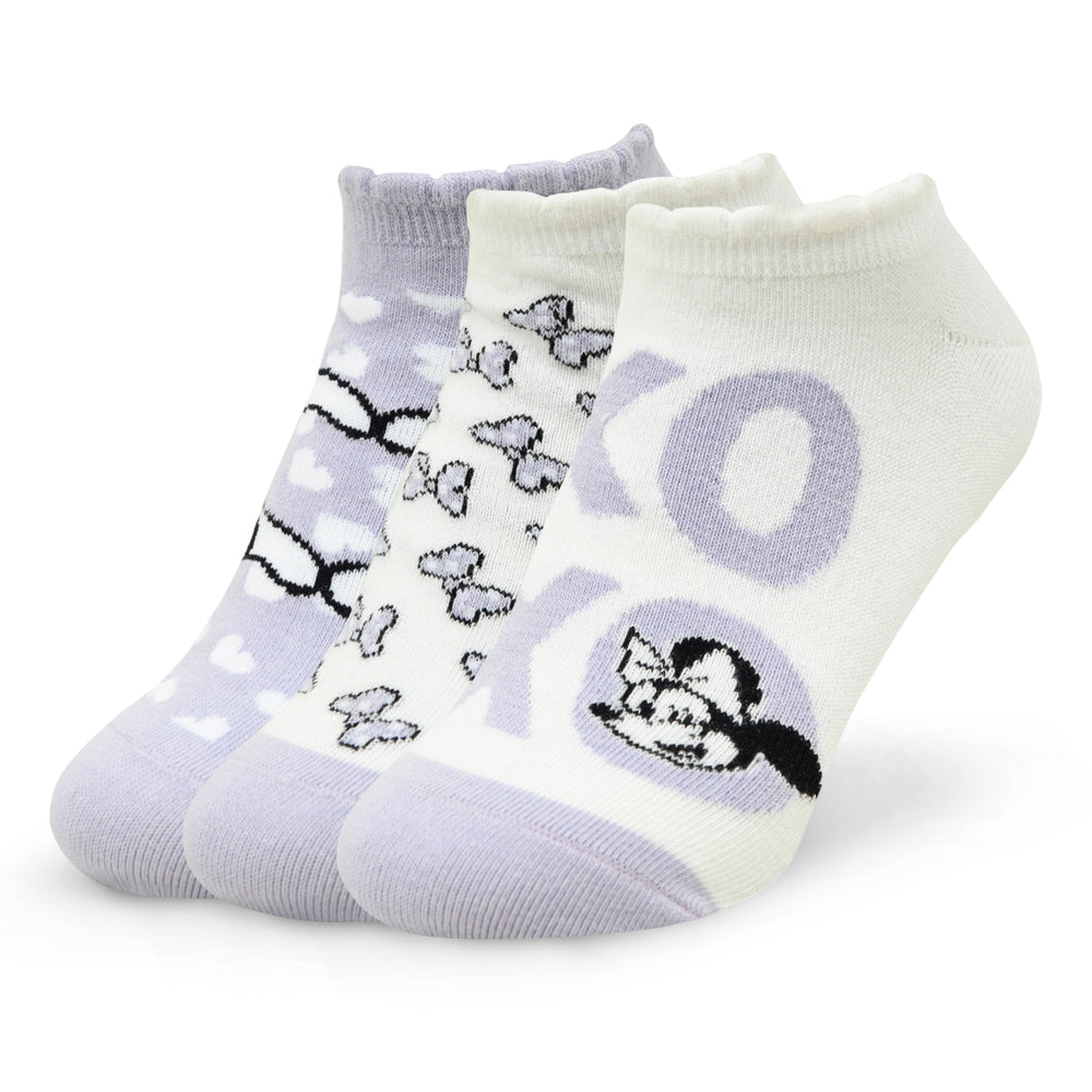 
                      
                        Balenzia X Disney Mickey & Minnie Ankle Socks for Women | Pack of 3
                      
                    