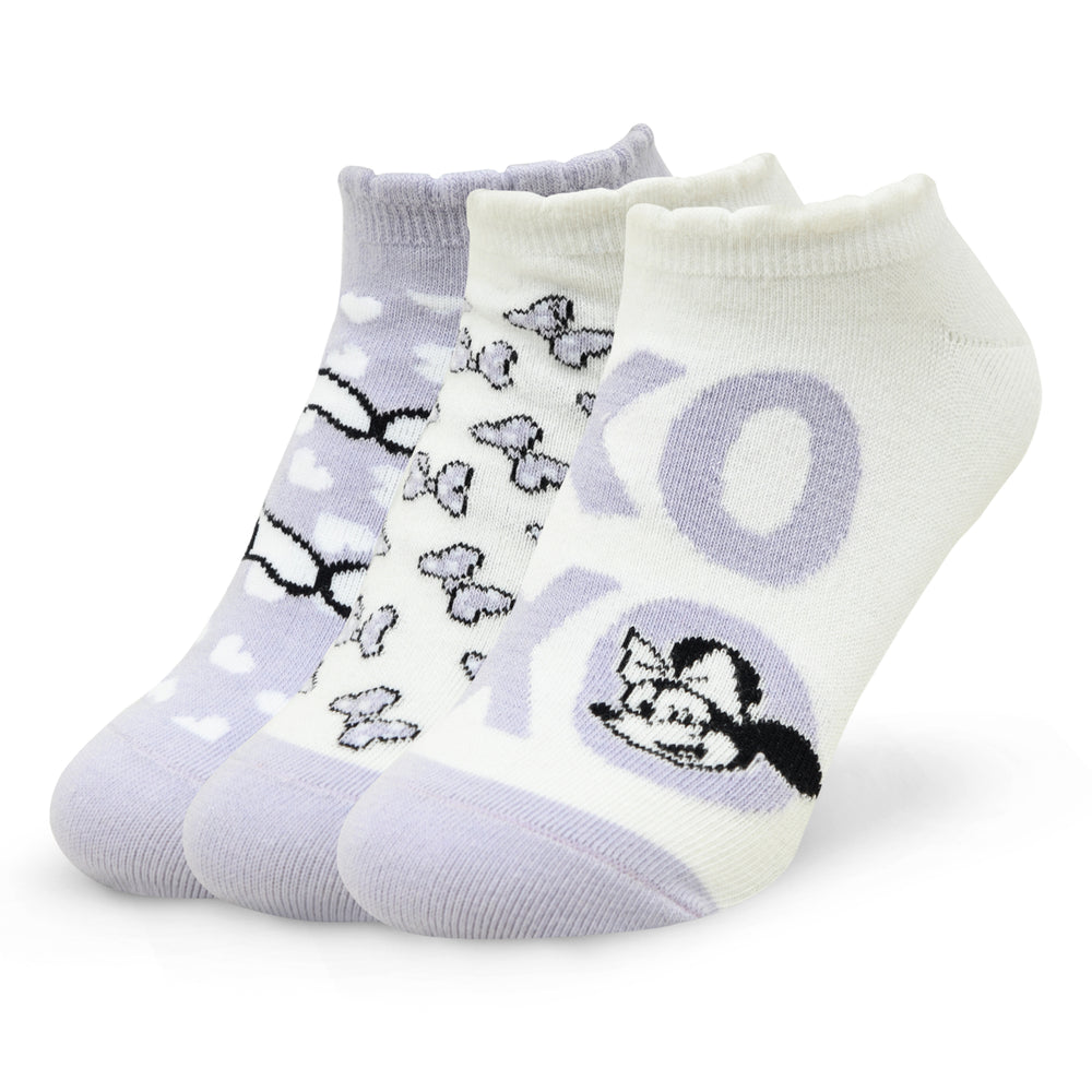 3-pack Socks - White/Mickey Mouse - Ladies