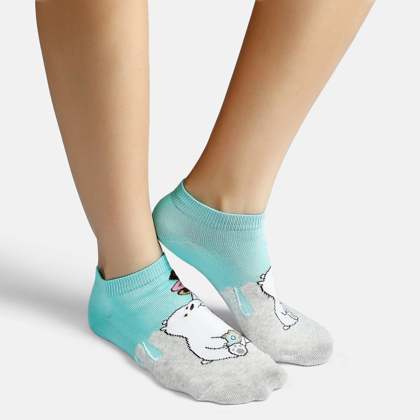 We Bare Bears Themed Ankle Socks For Women