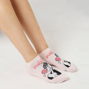 Women's Looney Tunes Cartoon Themed Low-Cut Socks | Multicolor | Pack of 3