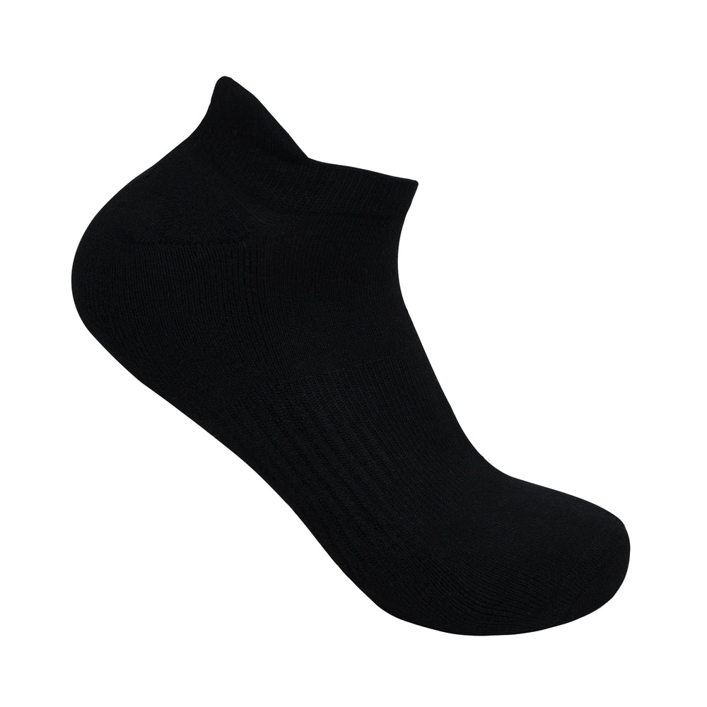 
            
                Load image into Gallery viewer, Balenzia Men&amp;#39;s Bamboo Black Low-cuts Socks | Pack of 3
            
        