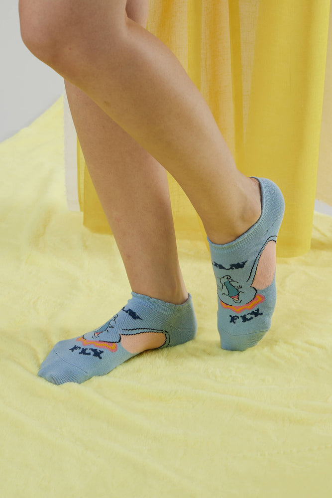 Balenzia X Disney Dumbo Ankle Socks for Women| Pack of 3