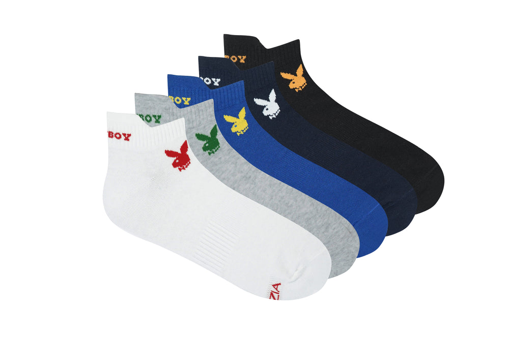 BALENZIA Men's Playboy Low-Cut Socks | 5-Pack | Free Size
