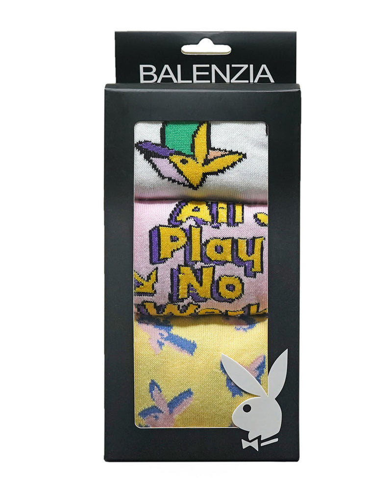 BALENZIA Men's Playboy Crew Socks | Fun Collection |  3-Pack | Free Size