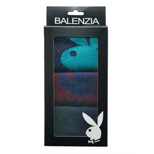 
            
                Load image into Gallery viewer, BALENZIA Men&amp;#39;s Playboy Low-Cut Socks | 3-Pack | Free Size
            
        