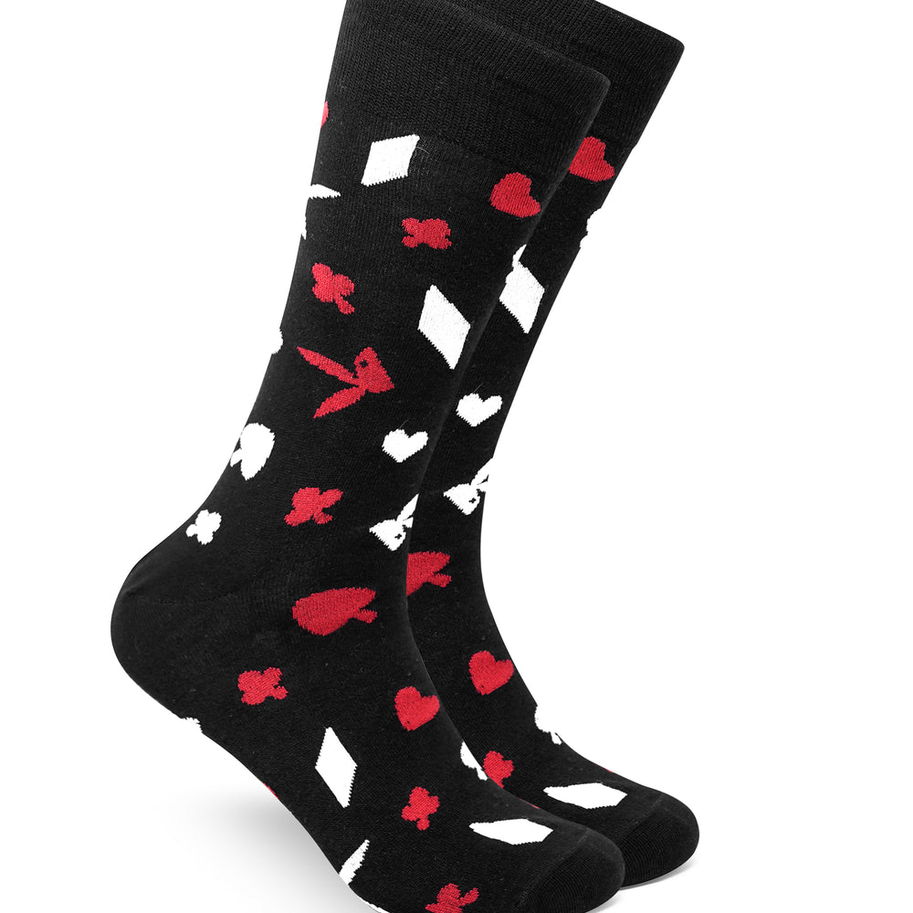 
                      
                        Playboy Poker Men's 2 Pair Crew Socks- Black | Poker Socks | Special Edition
                      
                    