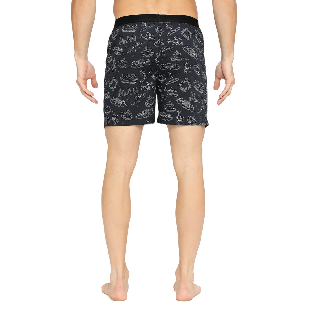 
                      
                        BZ INNERWEAR | FRIENDS-Men's Boxer | 100% Cotton | Black Boxer | Pack of 1
                      
                    