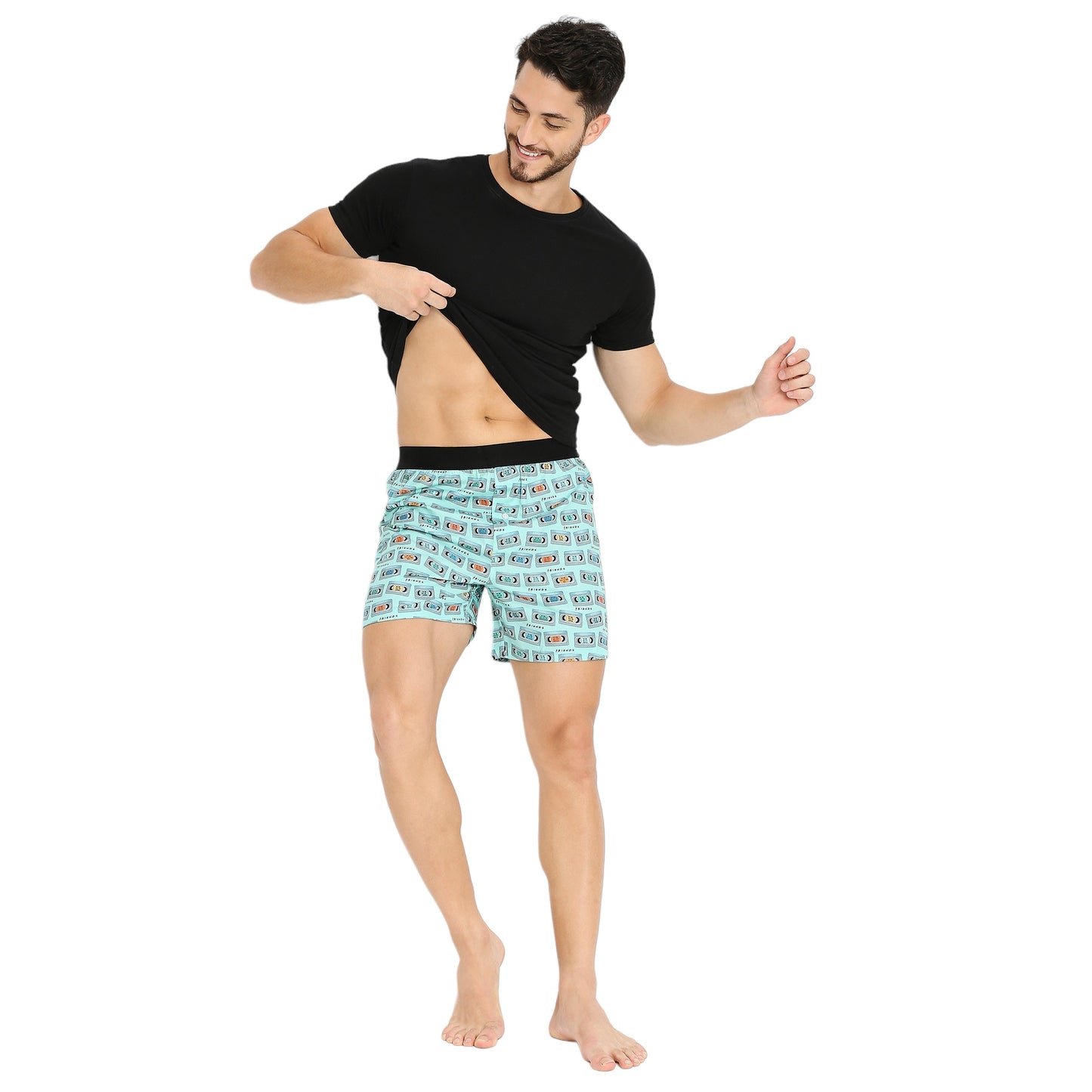 BZ INNERWEAR | FRIENDS-Men's Boxer | 100% Cotton | Sea Green Boxer | Pack of 1