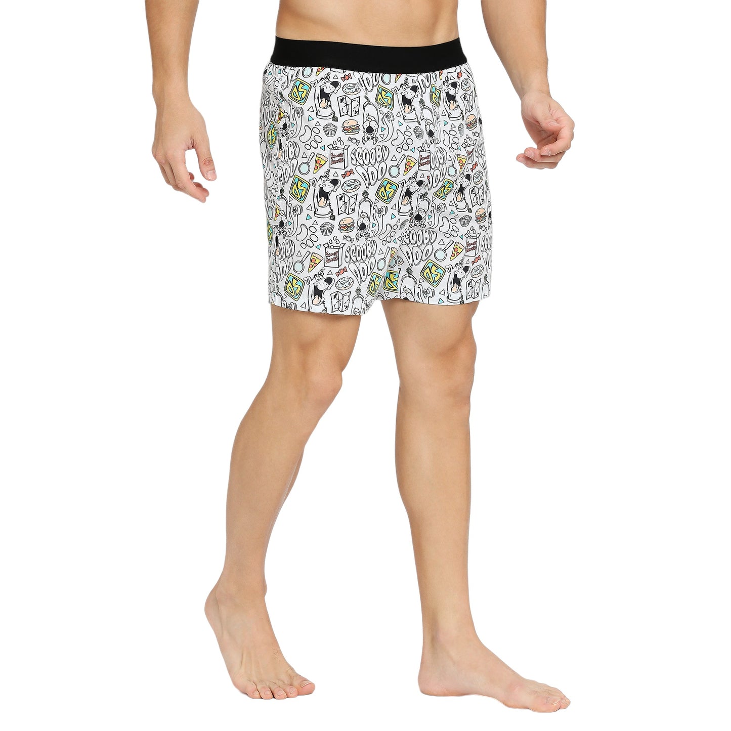 BZ INNERWEAR | Scooby Doo-Men's Boxer | 100% Cotton | White Boxer | Pack of 1