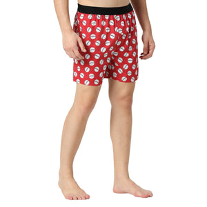 
            
                Load image into Gallery viewer, BZ INNERWEAR | Cricket-Men&amp;#39;s Boxer | 100% Cotton | Red Boxer | Pack of 1
            
        